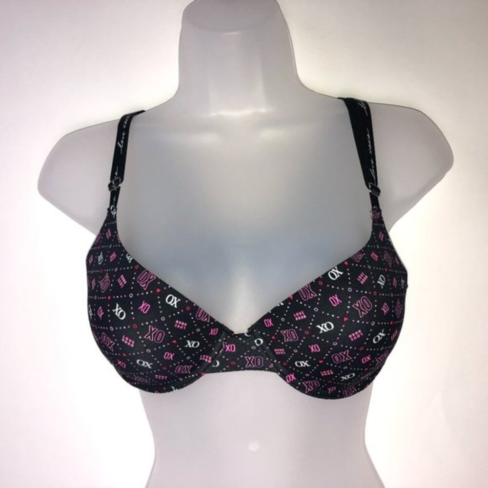 XOXO‎ Black w/Logo Pushup Bra 34B